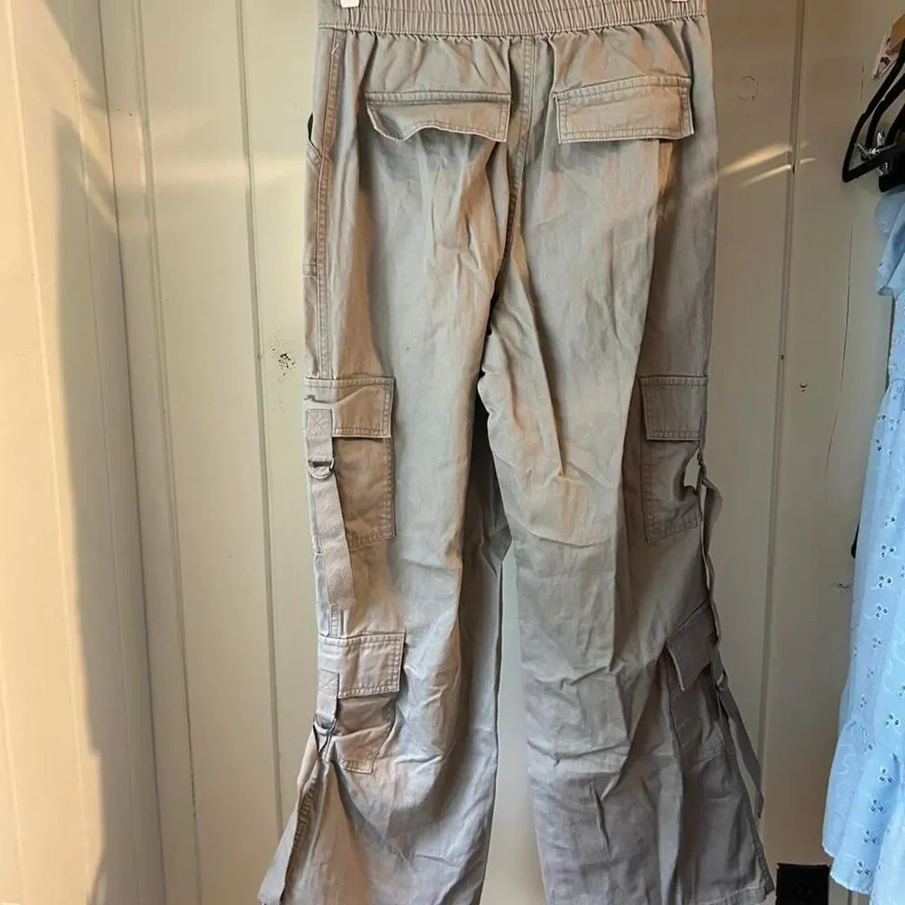 Gorp Core Wide Leg Utility Pants - Greige No Boundaries size XS